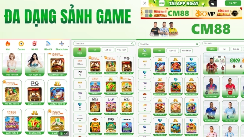 Khám Phá Hệ Sinh Thái Giải Trí "Tỷ Đô" Tại CM88